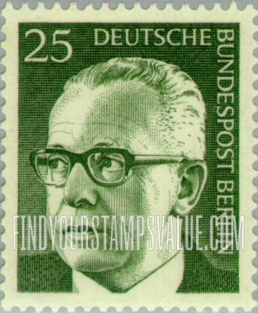 FindYourStampsValue: BERLIN - President Heinemann Type of Germany Inscribed “Berlin”
