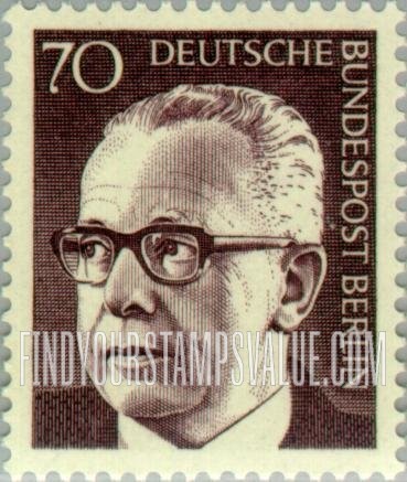 FindYourStampsValue: BERLIN - President Heinemann Type of Germany Inscribed “Berlin”