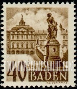 FindYourStampsValue: BADEN - Rastatt Castle