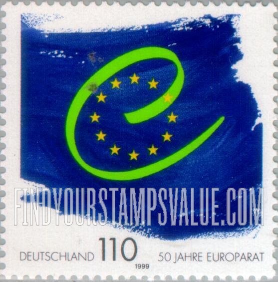 FindYourStampsValue: Council of Europe, 50th Anniversary