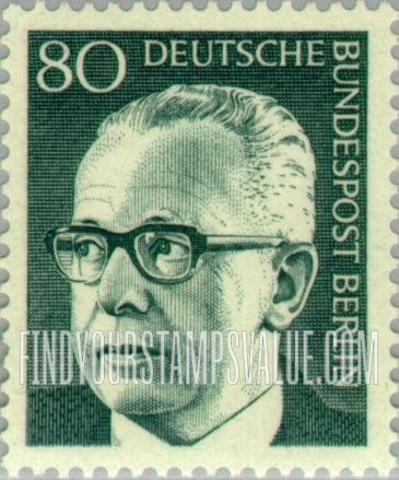 FindYourStampsValue: BERLIN - President Heinemann Type of Germany Inscribed “Berlin”