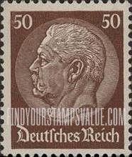 FindYourStampsValue: 85th Birthday of President von Hindenburg - President von Hindenburg