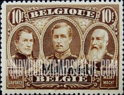FindYourStampsValue: GERMAN OCCUPATION - Three Kings: Belgian Stamps of 1915-20 Overprinted