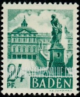 FindYourStampsValue: BADEN - Rastatt Castle