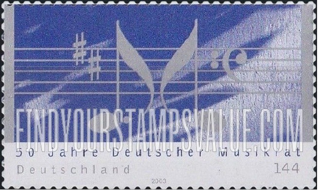 FindYourStampsValue: German Music Council, 50th Anniversary