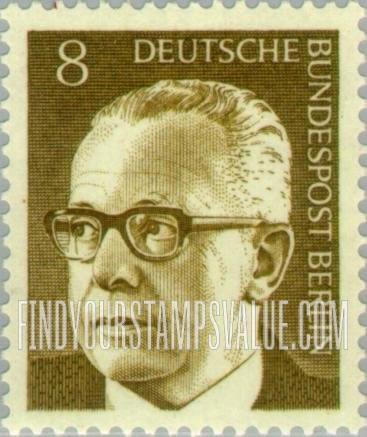 FindYourStampsValue: BERLIN - President Heinemann Type of Germany Inscribed “Berlin”