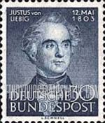 FindYourStampsValue: 150th Birth Anniversary of Justus von Liebig, Chemist