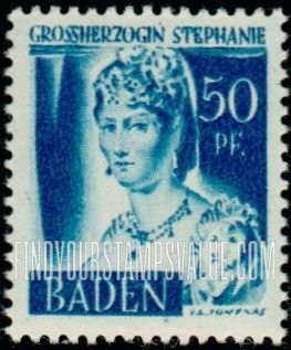 FindYourStampsValue: BADEN - Grand Duchess Stephanie