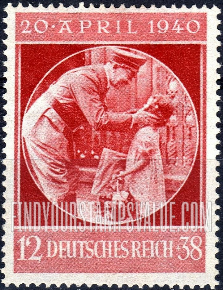 FindYourStampsValue: SEMI-POSTAL - Child Greeting Hitler