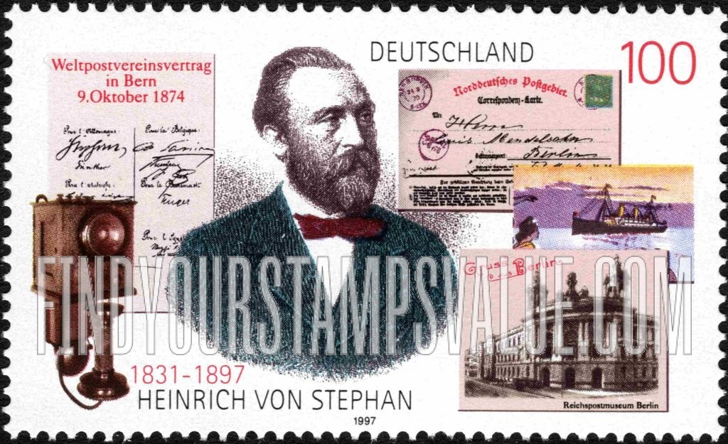 FindYourStampsValue: Heinrich von Stephan (1831-97)