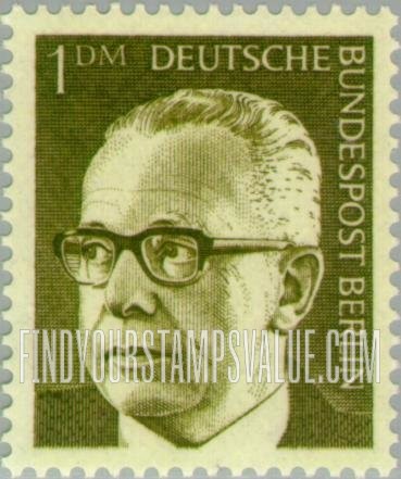 FindYourStampsValue: BERLIN - President Heinemann Type of Germany Inscribed “Berlin”