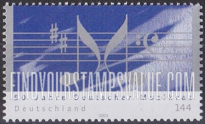FindYourStampsValue: German Music Council, 50th Anniversary