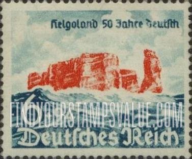 FindYourStampsValue: SEMI-POSTAL - Rocky Cliffs of Heligoland