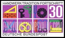 FindYourStampsValue: Germany: Federal Republic, Traditions and Progress of the Crafts - Symbols of Various Crafts