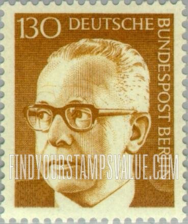 FindYourStampsValue: BERLIN - President Heinemann Type of Germany Inscribed “Berlin”