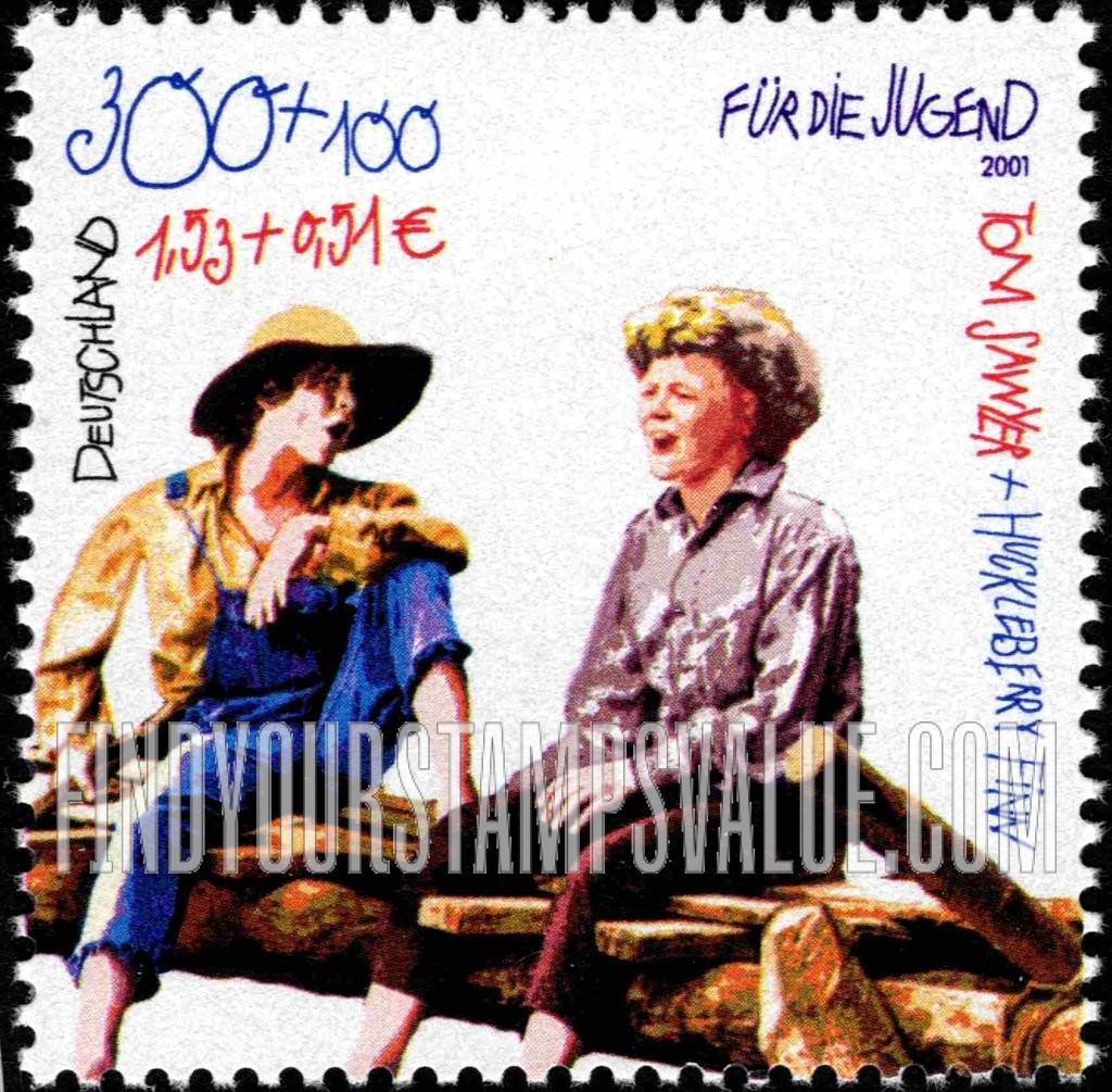 FindYourStampsValue: SEMI-POSTAL - Characters from Children’s Stories: Tom Sawyer and Huckleberry Finn