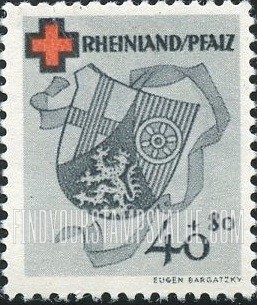 FindYourStampsValue: OCCUPATION SEMI-POSTAL - Arms: Type of Baden, 1949, Showing Arms of Rhine Palatinat