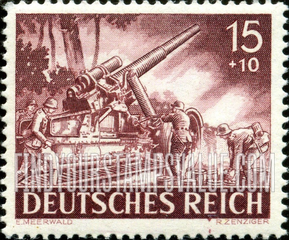 FindYourStampsValue: SEMI-POSTAL - Heavy artillery