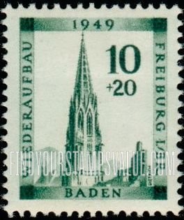 FindYourStampsValue: OCCUPATION SEMI-POSTAL - Cathedral tower