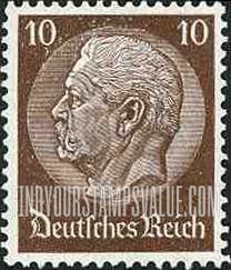 FindYourStampsValue: Birthday of President von Hindenburg - President von Hindenburg