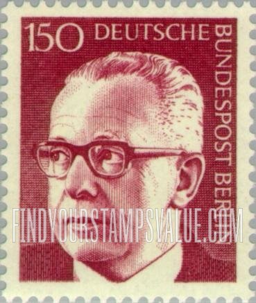 FindYourStampsValue: BERLIN - President Heinemann Type of Germany Inscribed “Berlin”