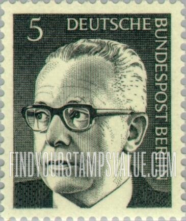 FindYourStampsValue: BERLIN - President Heinemann Type of Germany Inscribed “Berlin”
