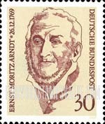 FindYourStampsValue: Birth Bicentenary of Ernst Moritz Arndt