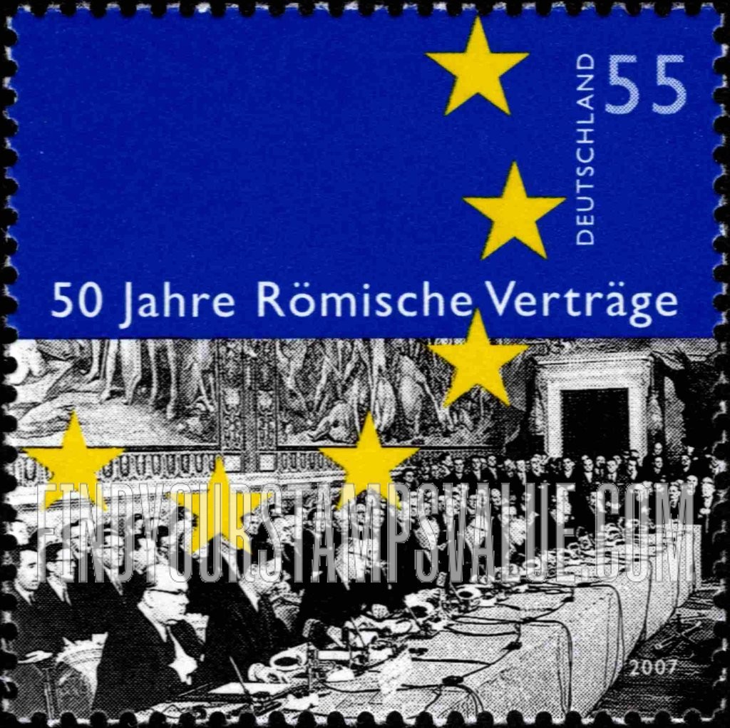 FindYourStampsValue: Rome Treaty, 50th Anniversary