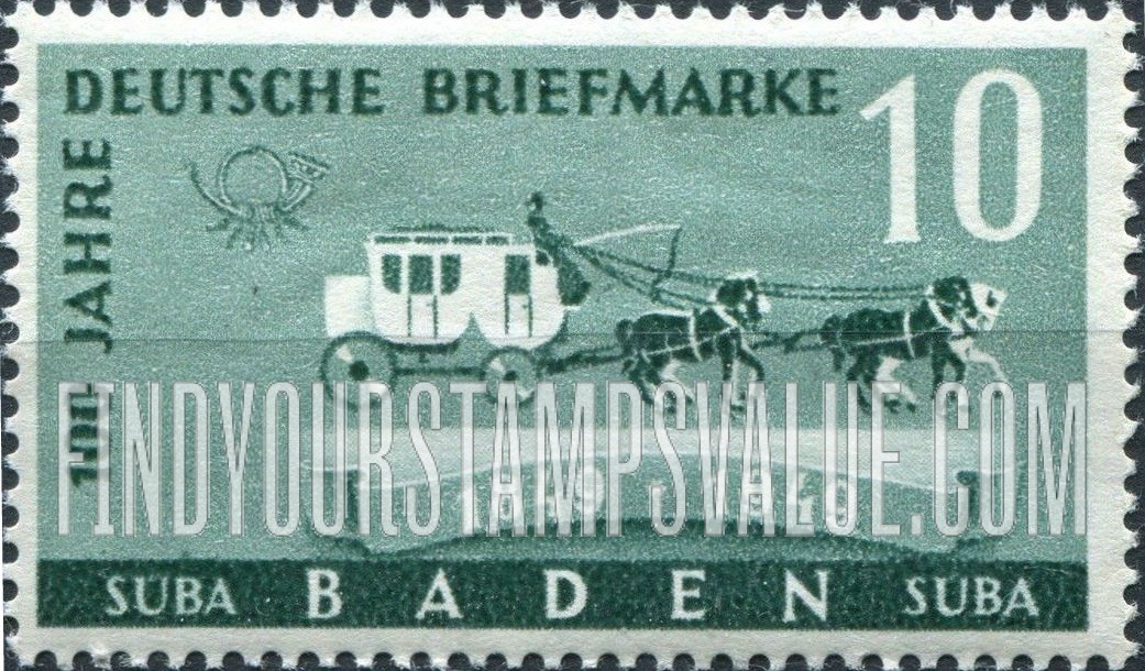 FindYourStampsValue: BADEN - Stagecoach