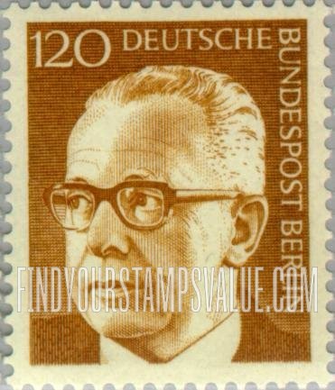 FindYourStampsValue: BERLIN - President Heinemann Type of Germany Inscribed “Berlin”