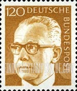 FindYourStampsValue: Gustav Heinemann, The Third President of Germany