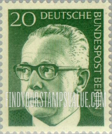 FindYourStampsValue: BERLIN - President Heinemann Type of Germany Inscribed “Berlin”