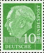 FindYourStampsValue: President Theodor Heuss