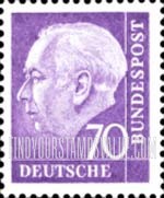 FindYourStampsValue: President Theodor Heuss
