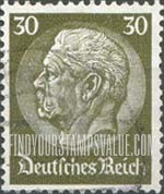 FindYourStampsValue: 86th Birthday of President von Hindenburg - President von Hindenburg