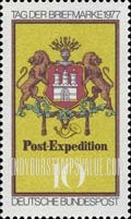 FindYourStampsValue: Stamp Day - Arms of Hamburg, Post Emblem, c.1861