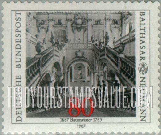 FindYourStampsValue: Archbishop’s Residence at Wurzburg, 1719-44