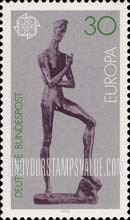 FindYourStampsValue: Europa- Young Man, by Wilhelm Lehmbruck