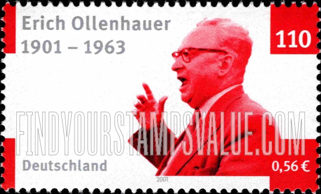 FindYourStampsValue: Erich Ollenhauer (1901-63), Politician