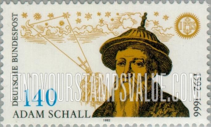 FindYourStampsValue: Johann Adam Schall von Bell (1592-1666), Astronomer and Missionary