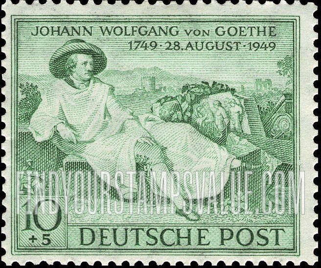 FindYourStampsValue: SEMI-POSTAL - Goethe at Rome