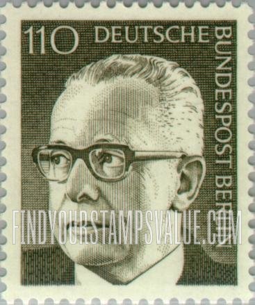 FindYourStampsValue: BERLIN - President Heinemann Type of Germany Inscribed “Berlin”