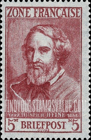 FindYourStampsValue: ISSUED UNDER FRENCH OCCUPATION - Heinrich Heine