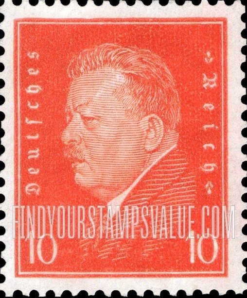 FindYourStampsValue: President Friedrich Ebert