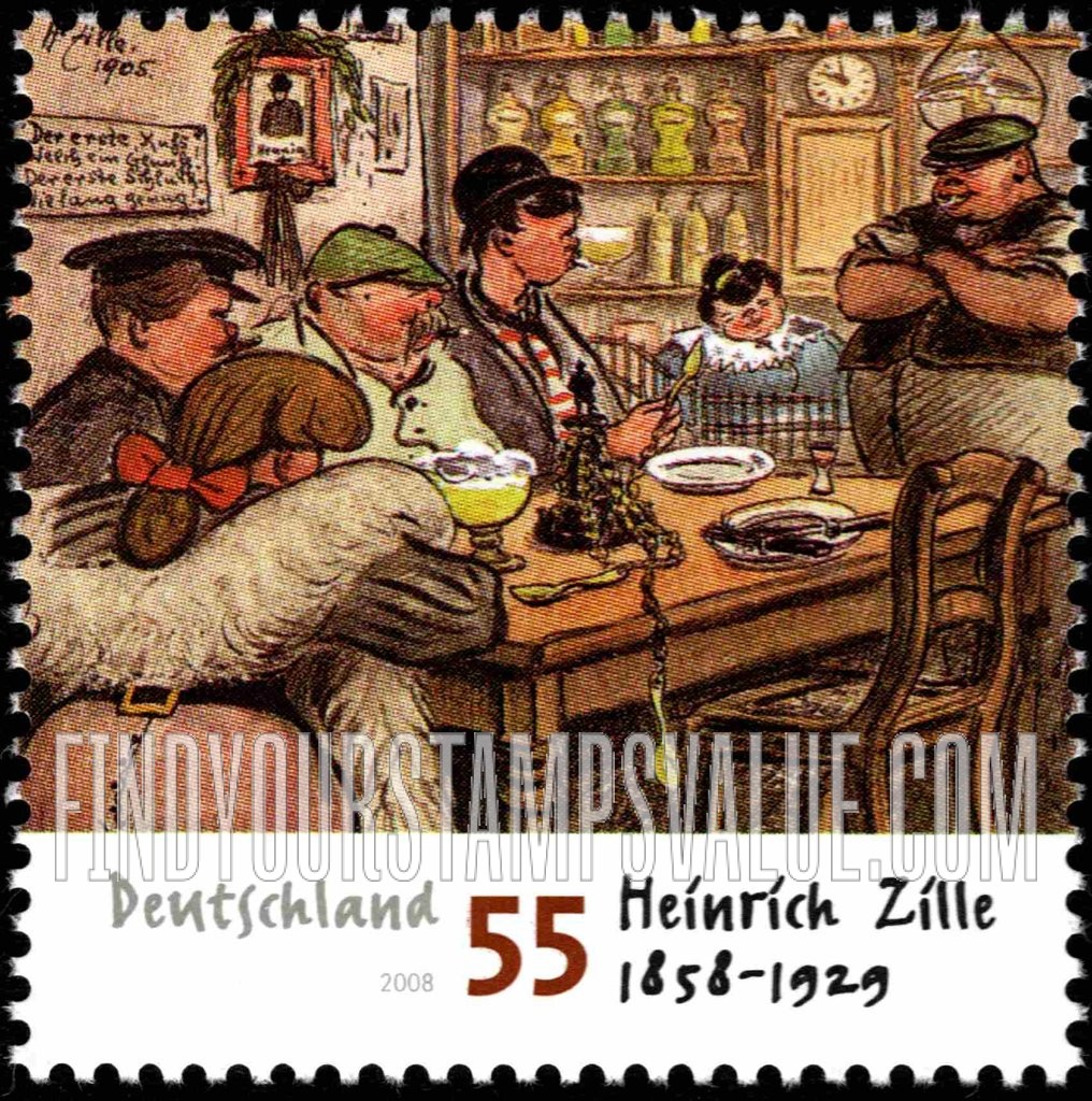 FindYourStampsValue: Heinrich Zille (1858-1929), Illustrator