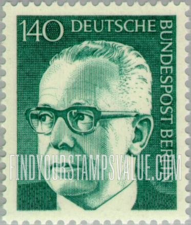FindYourStampsValue: BERLIN - President Heinemann Type of Germany Inscribed “Berlin”