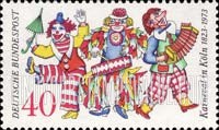 FindYourStampsValue: Cologne Carnival Sesquicentennial - Carnival Dancers