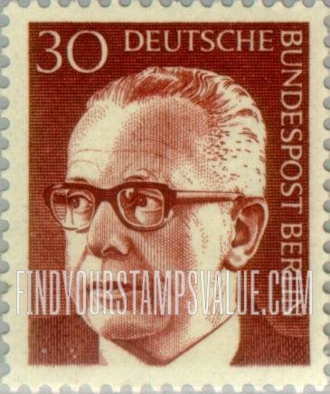 FindYourStampsValue: BERLIN - President Heinemann Type of Germany Inscribed “Berlin”