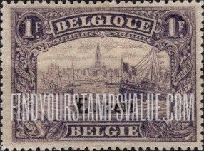 FindYourStampsValue: GERMAN OCCUPATION - Antwerp: Belgian Stamps of 1915-20 Overprinted