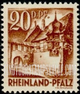 FindYourStampsValue: RHINE PALATINATE - Street Corner, St. Martin